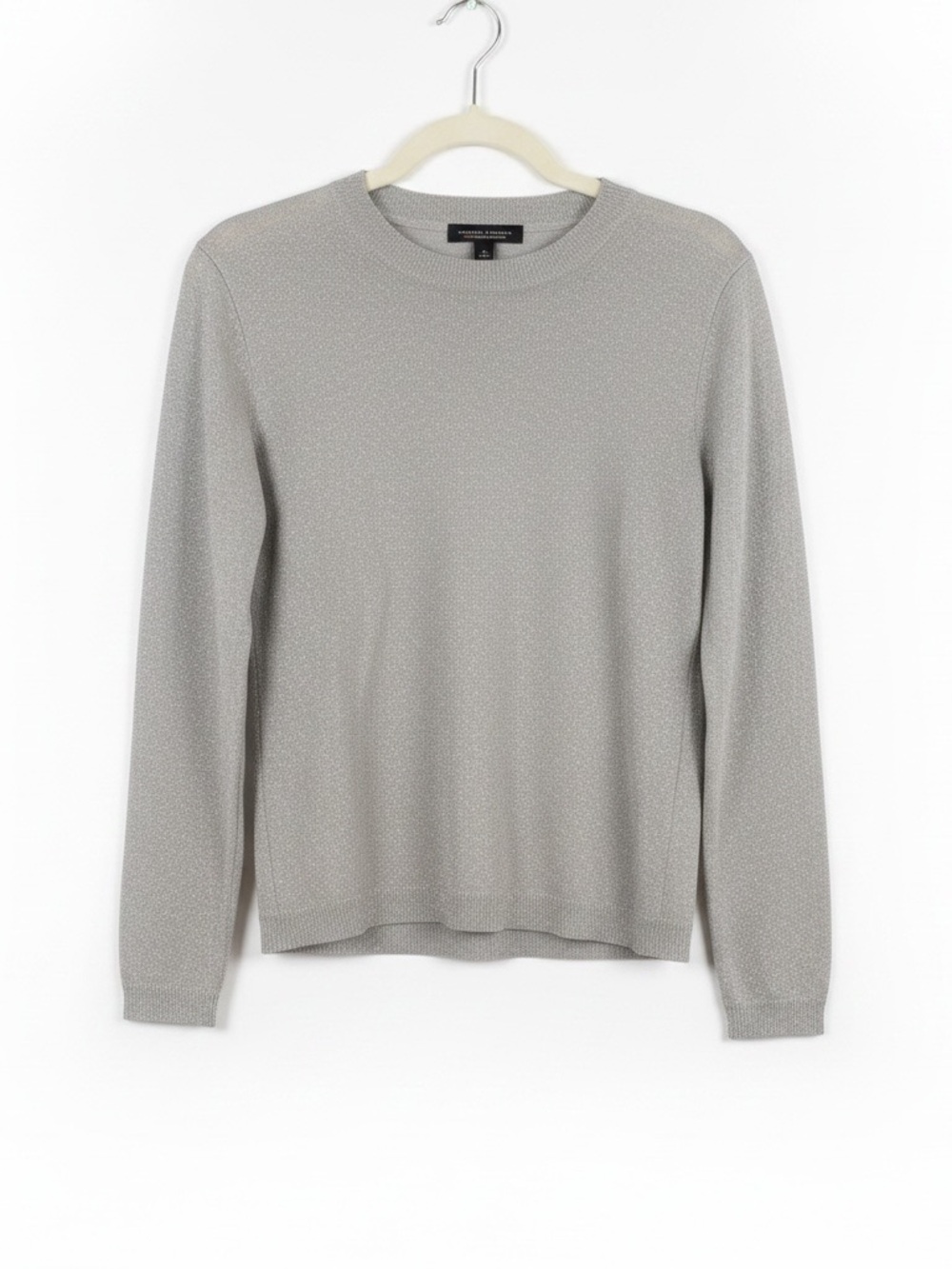 Y2K Banana Republic Fine Italian Merino Metallic Sparkle Sweater Medium Holiday